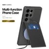 Магнитный чехол для Samsung Galaxy S25 Ultra DUX DUCIS серии Rafi II, кожаная задняя крышка со слотами для карт с RFID-блокировкой