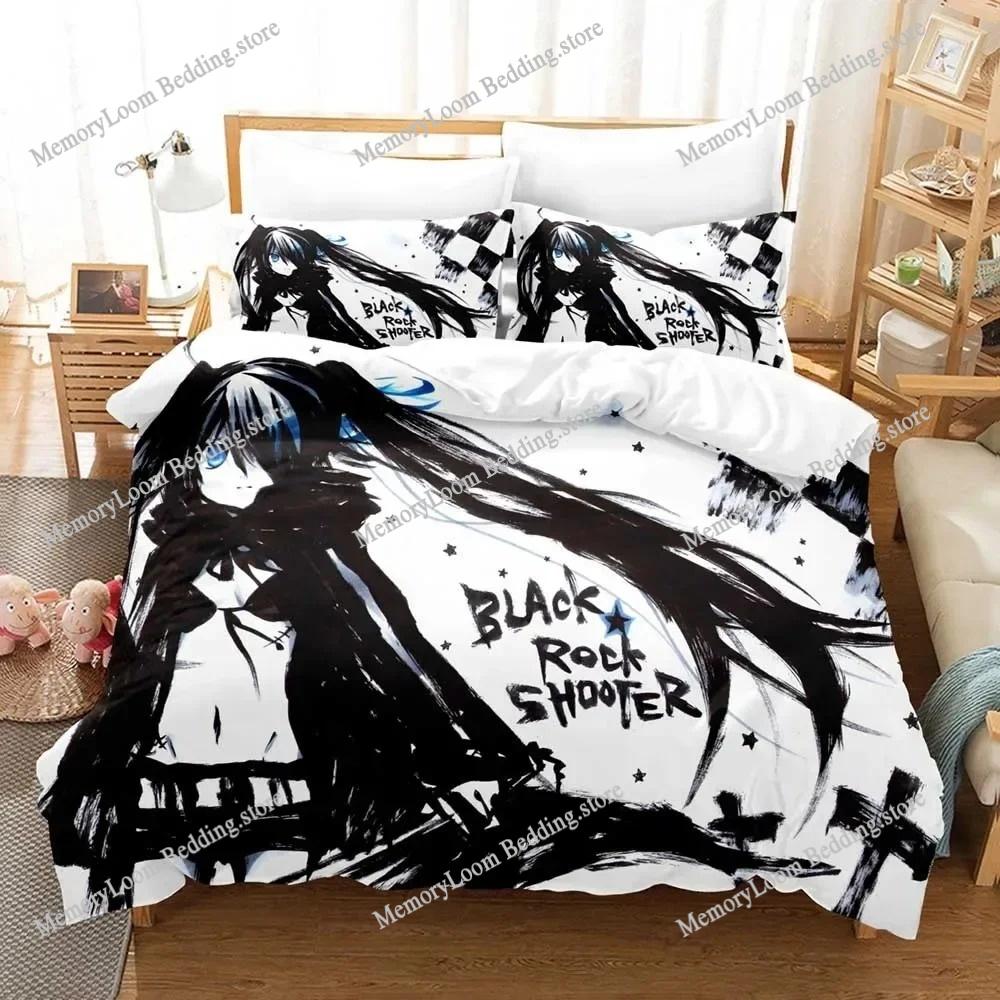 Black Rock Shooter Аниме 3D Пододеяльник Постельное белье Полиэстер Наволочки Пододеяльник Домашний Декор Для Подростков Подарок Twin King Queen