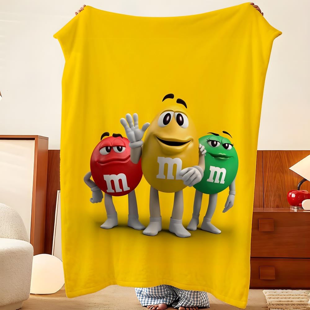 Плед m-M-M M's-s Throw Фланелевый Плед, Легкий Уютный, Прочный Моющийся милый Прохладный
