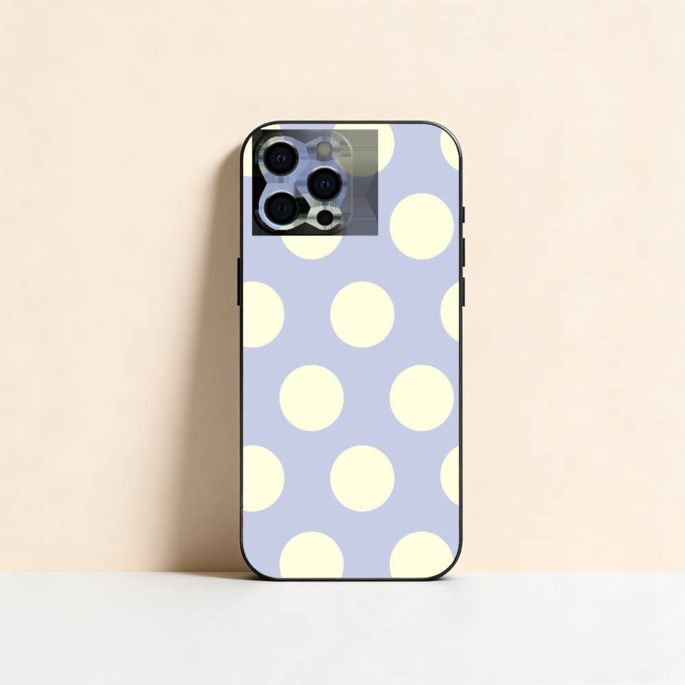 Простой однотонный чехол для телефона в горошек для iPhone 17, 16, 15, 14, 13, 12, 11 Plus, Pro Max, Другие Мягкий черный чехол