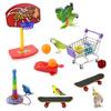 Parrot Stacking Toys Set Eco-friendly No Odor Colorful Basketball Toy Mini Shopping
