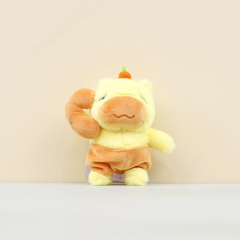 Toy Capybara Plush Cartoon Doll Backpack Pendant Keychain Children Gift Holiday