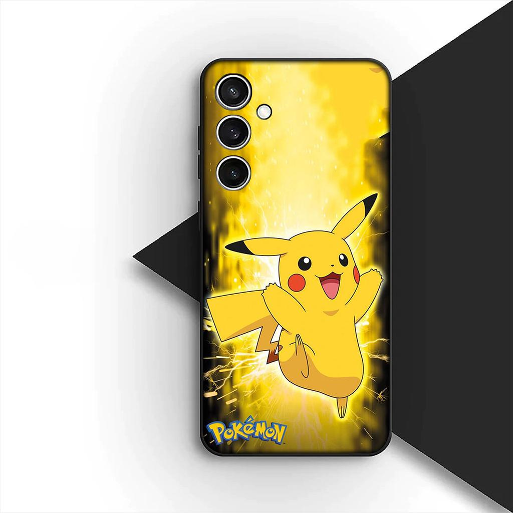 Cover for Samsung Galaxy S24 S25 S23 FE Ultra Plus S7 Edge S25+ S23+ A56 5G Casing Phone Case Lovely P-Pokemons P-Pikachus GO