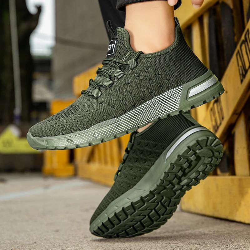 Men's Lightweight Running Shoes - Breathable Mesh Sports Shoes Suitable for Jogging and Gym Exercise, Model
