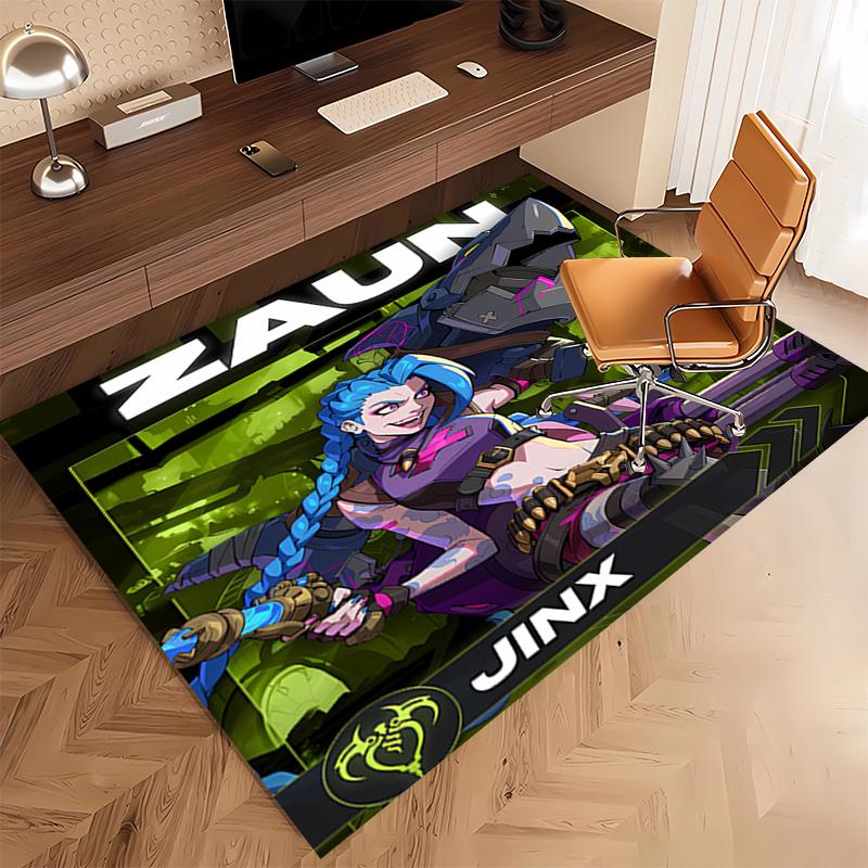 League of Legends Ahri Print Area Rug - Soft,Washable Non-Slip Indoor Mat,Living Room,Home Office Decorative Rug