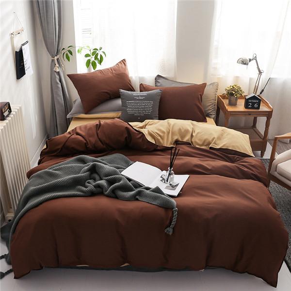 Bed Linens Bedding Sets Nordic Style Duvet Cover Set Quilt Cover and Pillowcase Double Sided Queen King Size