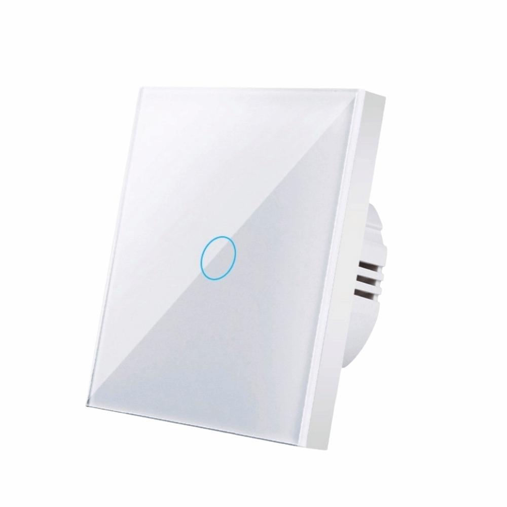 1/2/3 Gang Wall Light Switch Glass Panel Smart Switch Touch Sensor Switch Lighting Control