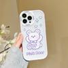 Zhitai Big Eyes Cartoon Bear Silicone Case for iPhone 13/14/15 Pro Max