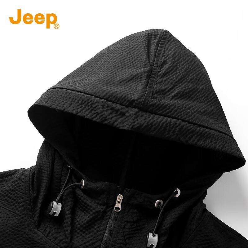 Jeep Мужская футболка с капюшоном и коротким рукавом от комаров с полынью