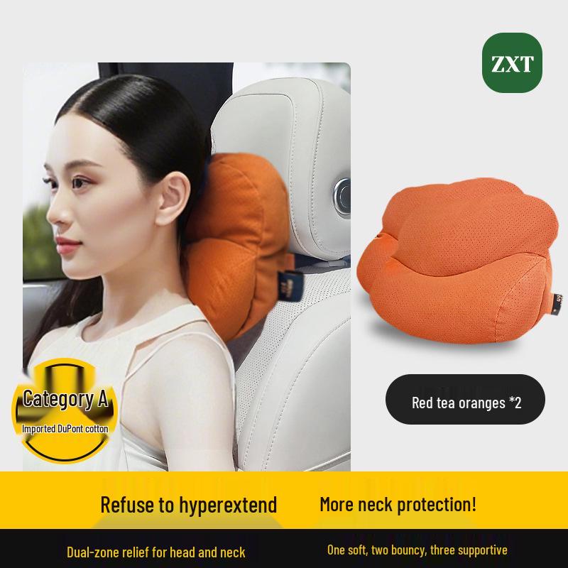 Smart Mobility Car Headrest, Lumbar & Neck Support with Seat Pillow for Porsche, Land Rover & Toyota