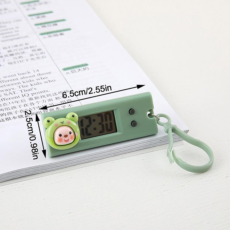 Портативные бесшумные цифровые электронные часы для студентов, экзаменов, учебы, библиотеки, мини-карманные часы с зеленой подсветкой, ЖК-дисплей