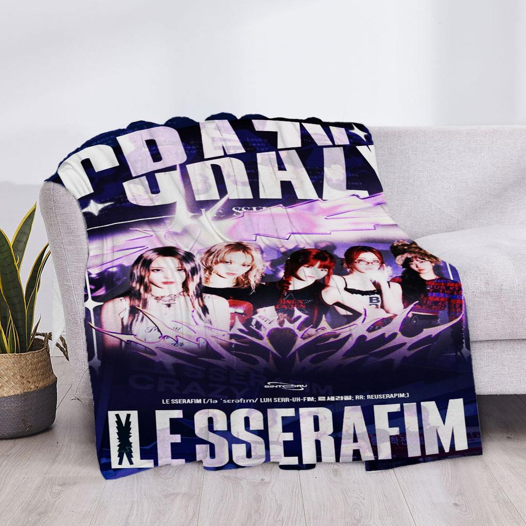 Плед для дивана Le Serafim Пушистые Мягкие Пледы Дом и Декор Покрывало Кровать Колено На заказ Аниме Роскошные Пледы Детские Милые