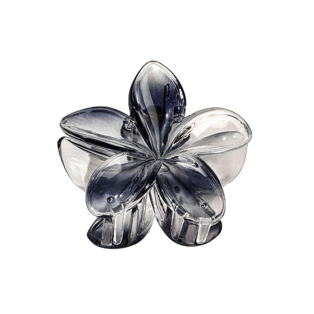 Градиент цвета в форме цветка, зажимы для когтей, прозрачная заколка для хвоста, большой зажим для волос с цветком, женские