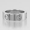 Cartier Любовь Классическая Модель Кольцо Pt950Платина/бриллиант № 4.1(Наш размер) 10.6 г Женщины Б/У