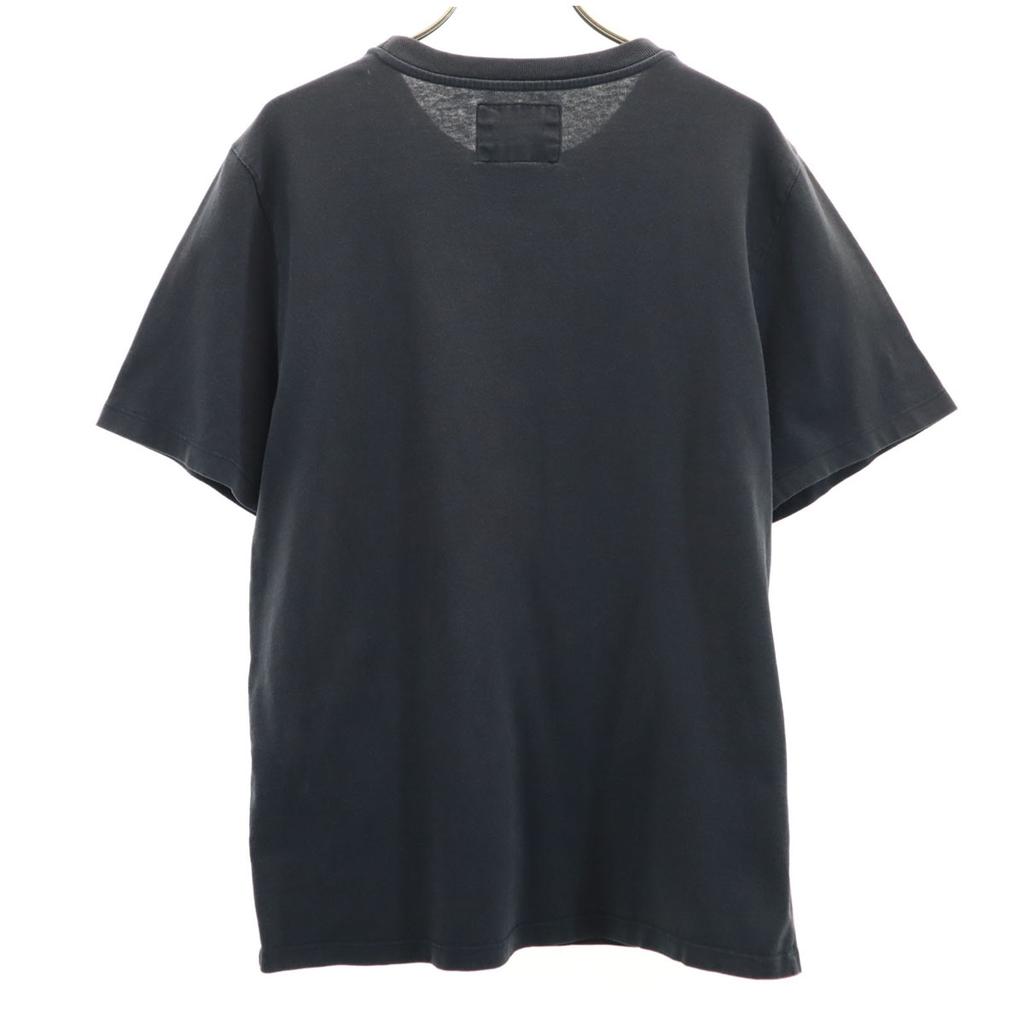 STONE ISLAND Мужская футболка с коротким рукавом, цвет древесного угля, б/у