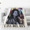 Плед Lana Del Rey Фланелевый Всесезонный Портативный Мягкий Пледы для Дивана Офиса Покрывало