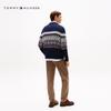Tommy Hilfiger Унисекс Американский Ретро Жаккардовый Вязаный Свитер в Стиле Фэйр-Айл