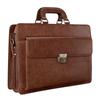 Мужской портфель Vannus из натуральной кожи, Итальянская кожа, Большая вместимость, Стоячий, Подходит для 15,6-дюймового ноутбука, Коричневый