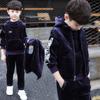 Boys Warm Thicken Fleece Hoodies+Pants+Vest 3pcs Sets Winter Sets Children Clothes Kids Casual Suits Christmas Outfit