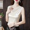 Women Solid Lace Tank Top Lady Extra Soft Elastic Sleeveless Pullover
