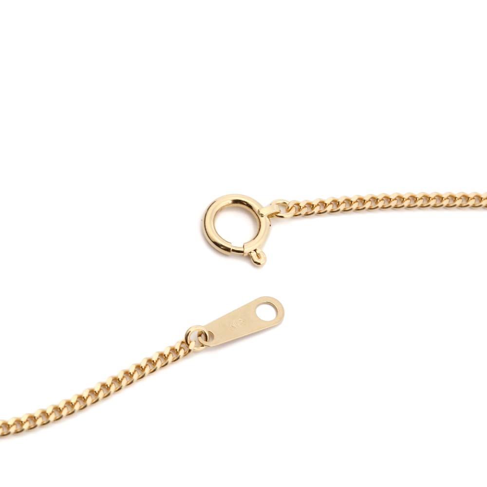 Goods 18K Kihei Necklace 2 Sides 5g 60cm Chain [Happy Shop] Men's Women's