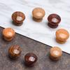 Door Handle Round Natural Wooden Cabinet Drawer Knob Wardrobe Door Pulls Furniture Handles Kitchen Furniture Hardware