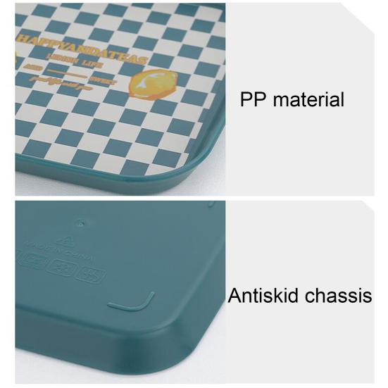 Reusable Easy To Clean Bone Dish BPA Free Stackable Storage Fruit Pattern Plastic Snack Tray