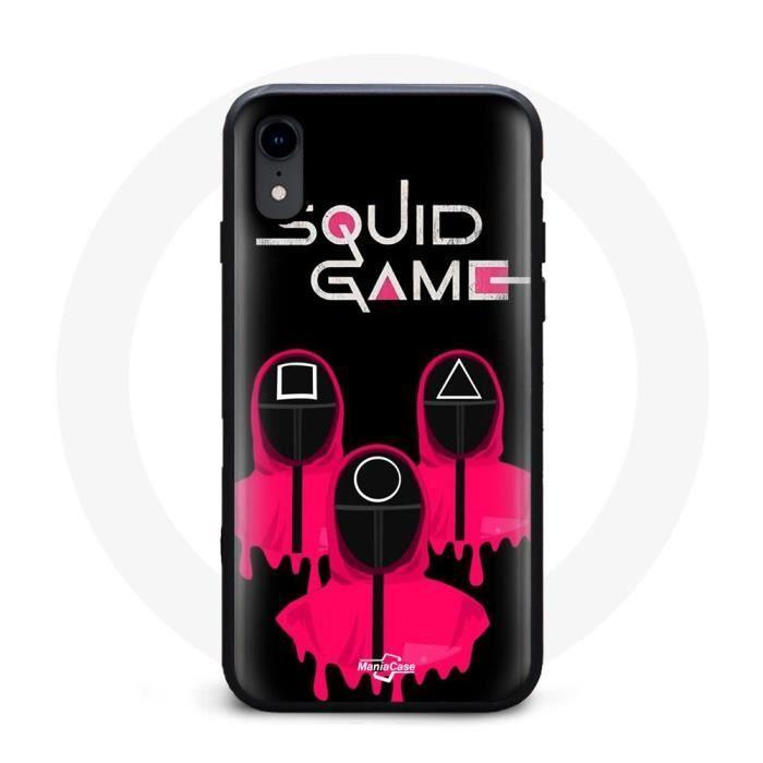Coque Iphone X Face Square Squid Game