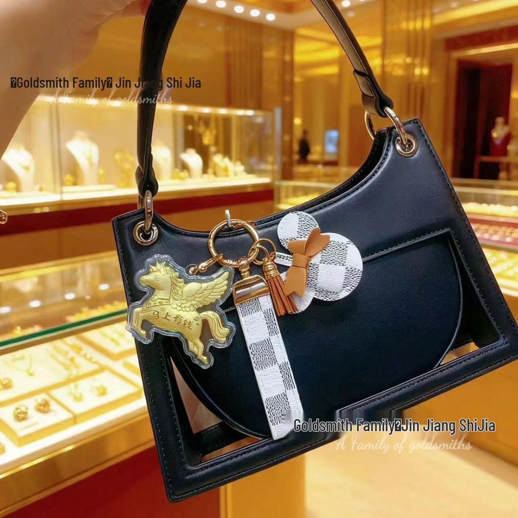 Кулон-брелок Пегас из золота 999 пробы - Подарок в стиле принцессы