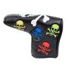 Scott Edward Skull Blade Golf Putter Cover, PU Leather, 1 Piece, Unisex, Fits Blade Putter (Colorful Putter)