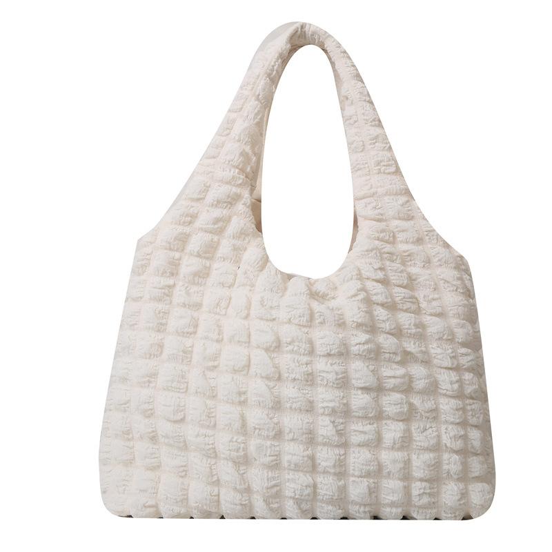 Летняя плиссированная сумка-облако женская конфетного цвета большая вместительная сумка через плечо сумки для покупок для девочек сумка-тоут Bolsas