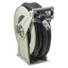 Fuel Hose Reel, 3/4" x 50', Extra Long Retractable Diesel Hose Reel, Heavy-Duty Carbon Steel Construction with Automatic Fuel Nozzle, NBR Rubber Hose