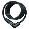 Велосипедный тросовый замок ABUS NUMERO, Черный, 180 см, 5510C/180 W/SCMU