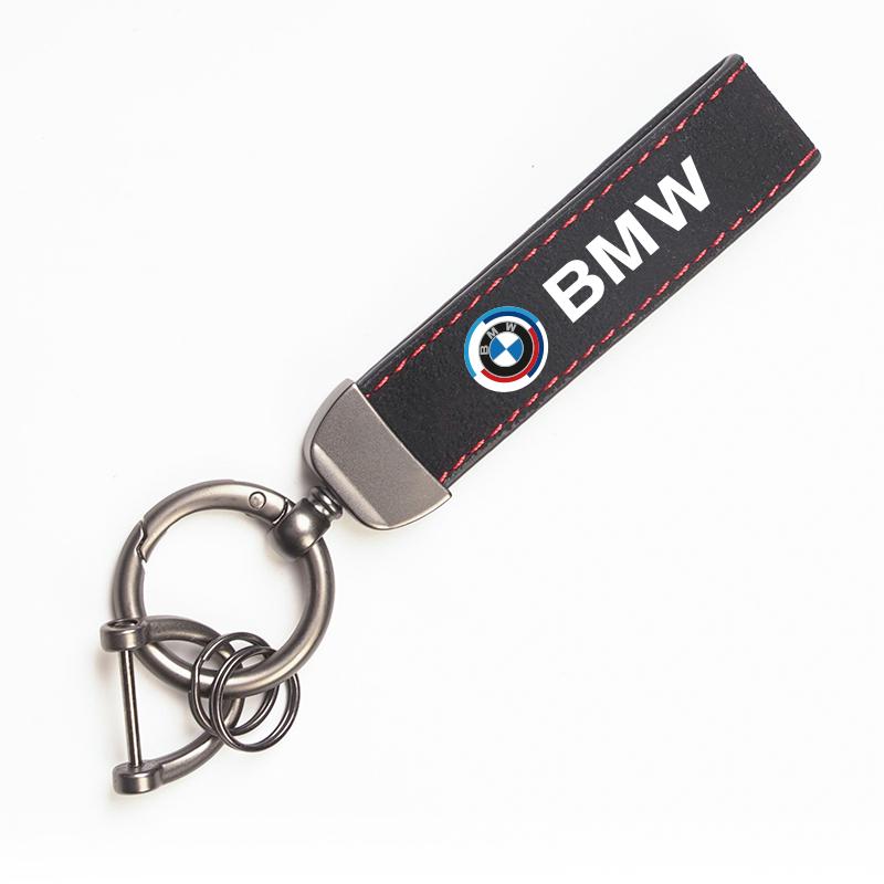 С Логотипом Авто Ключевые Аксессуары Мужской Замшевый Брелок Брелок Для BMW iX1 i7 F07 F48 F39 F34 F40 F45 F46 G30 G20 G32 E70 E71 E66 E65