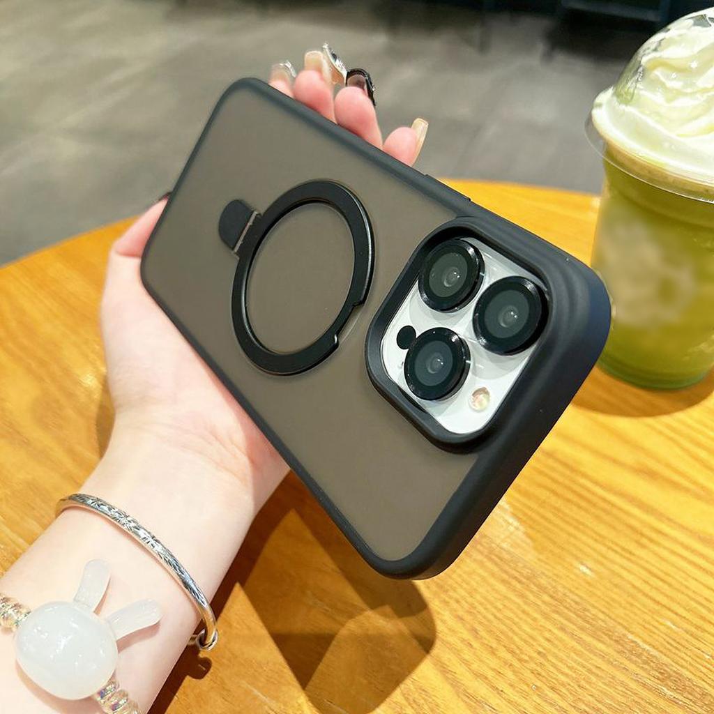 Invisible Metal Bracket Mobile Phone Case for iPhone 11 13 16 Pro Max iPhone 14 15 Pro Max 12 13 Pro Max 16 Plus 7 8 Plus 13 Pro 14 Pro