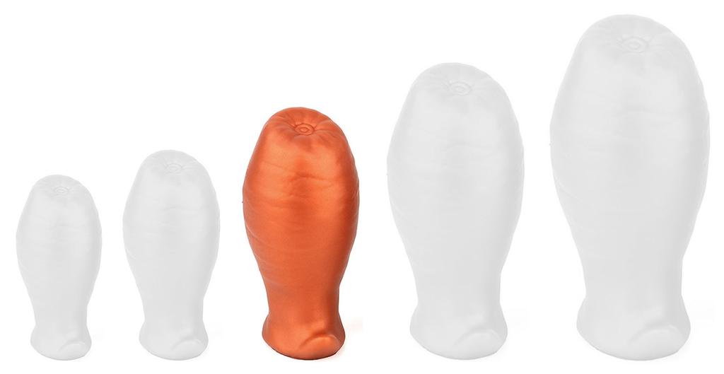 Plug Egg Ass M 9.5 x 5.3cm Orange - EggPlay - Plugs Silicone