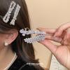 Элегантная шпилька-бантик из циркона: Универсальный высококачественный зажим Duckbill для изысканного образа