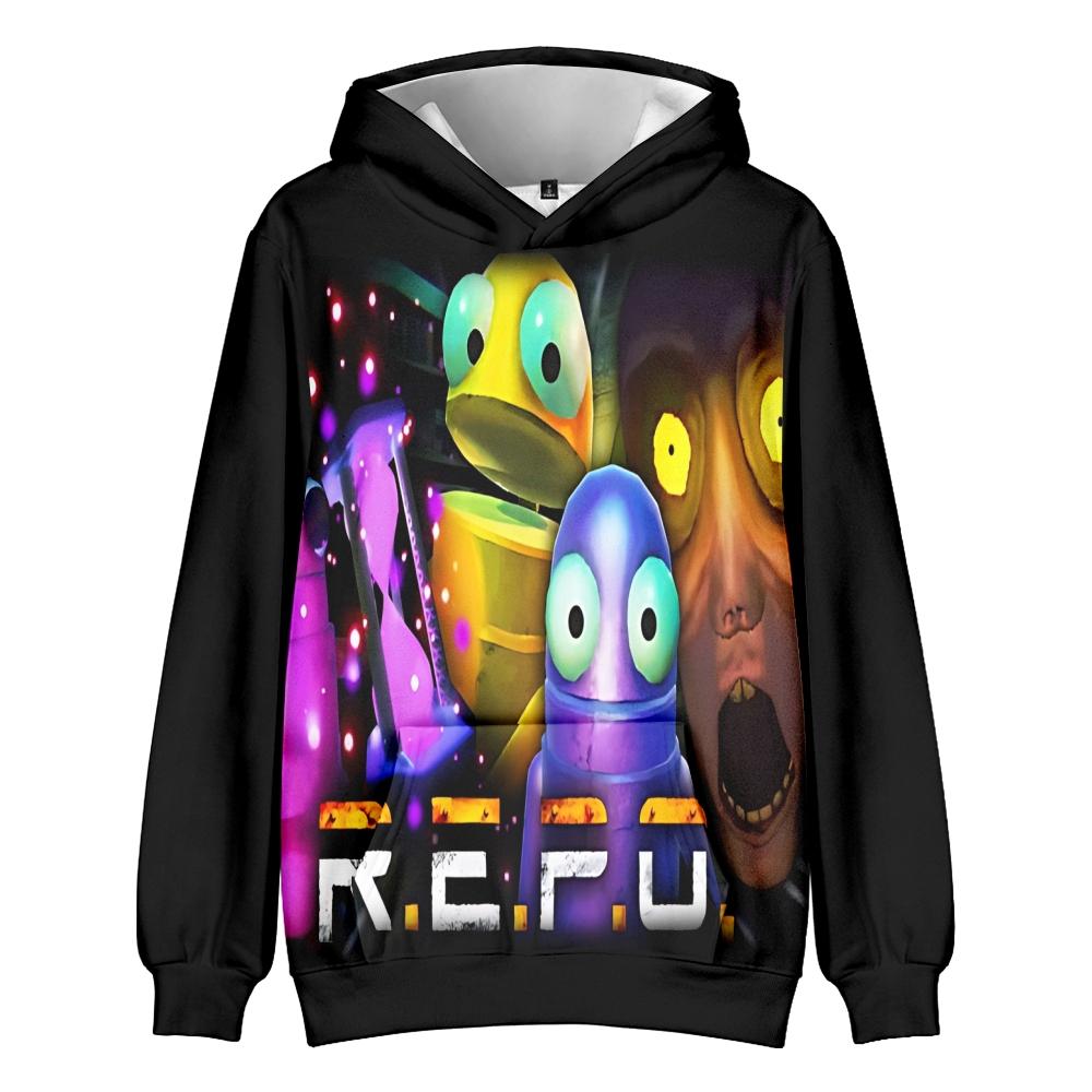 Унисекс толстовка с капюшоном REPO с принтом Streetwear Худи для пар Мужские Женские