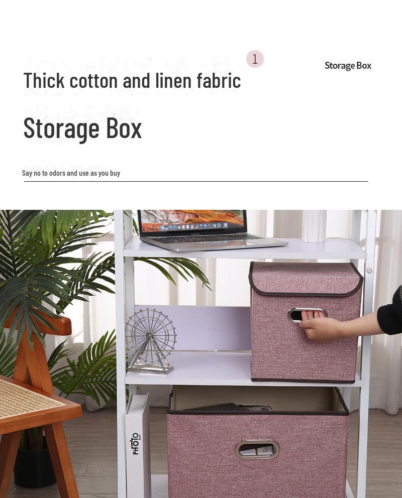 Ящик для хранения одежды: Ткань из хлопка и льна, для шкафа-купе