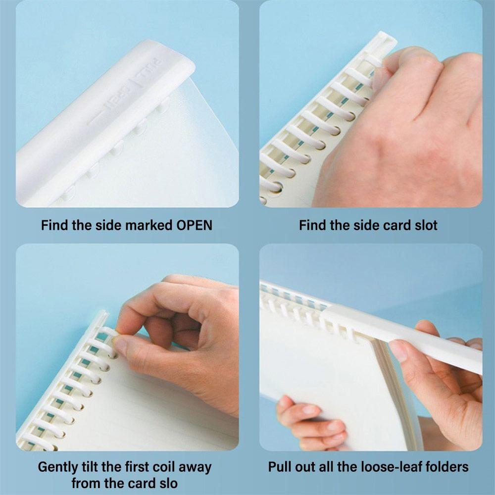 Drawing Rod Type Loose-leaf Binder 20/26 Hole Binding Clips Album Binding Accessories