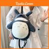 Cute Plush Cartoon Backpack For Girls, Large Size With Lovely Double-shoulder Dragon Cat Design