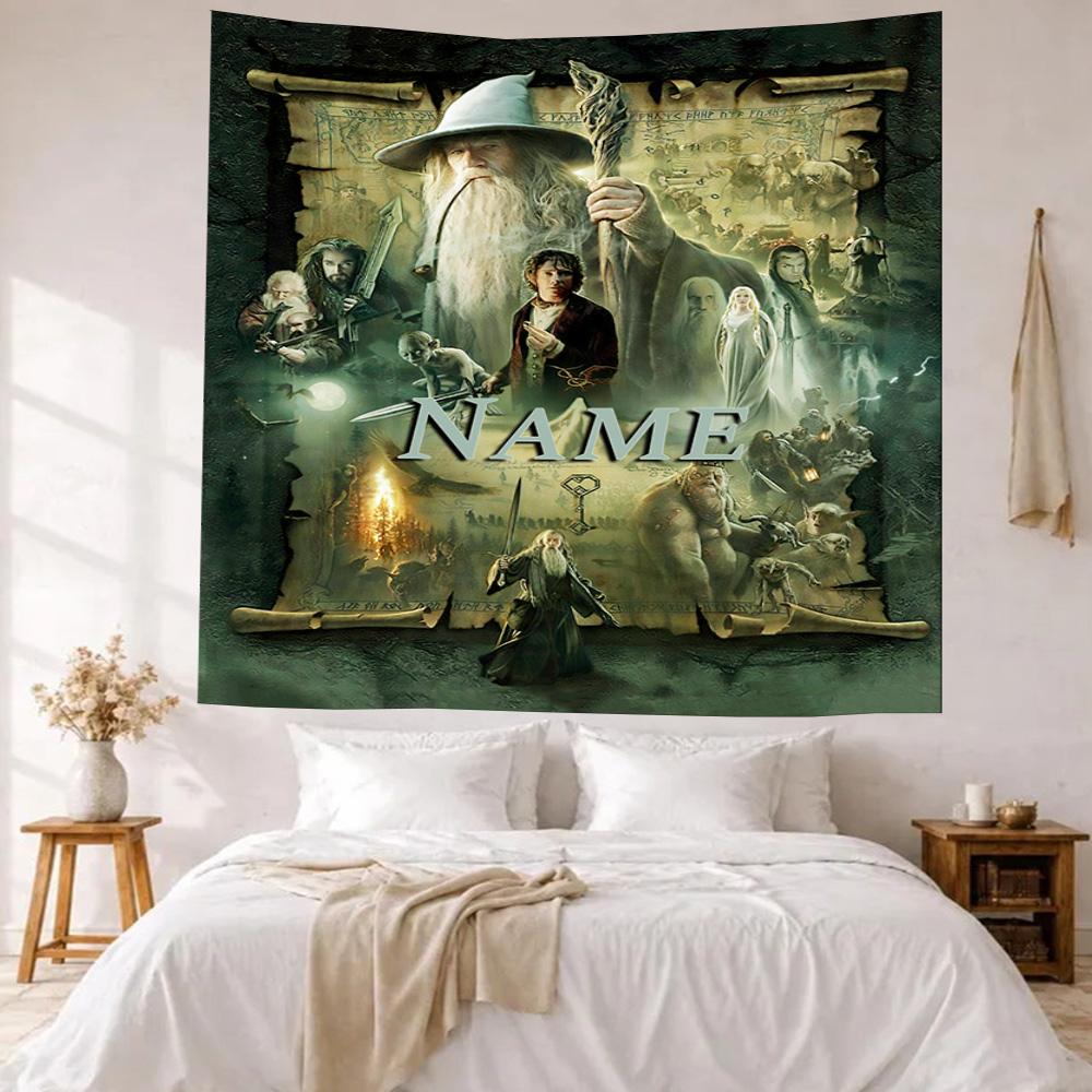 Like Warner Bros Movies Custom Your Name Wall Decor Tapestry Art For Pet Memorial Birthdaywedding Party Backdrop Family Gift