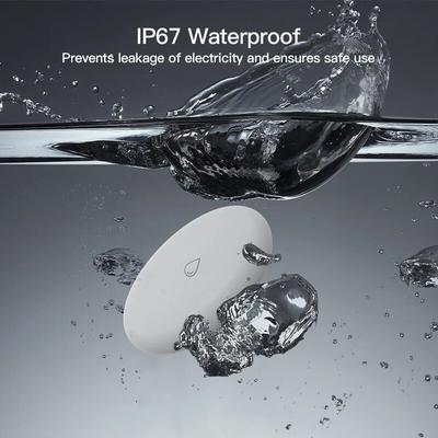 IP67 Tuya ZigBee Умный датчик утечки воды Детектор утечки воды Сигнализация утечки воды Умный домашний монитор безопасности Работает со шлюзом ZigBee