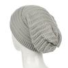 Unisex Striped Crochet Baggy Beanie Hat Ski Cap Knitted Hat