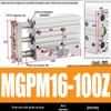 Compact Three-Axis Pneumatic Guided Rod Cylinder 12/16/20/25/32-10/20/40/50/75z