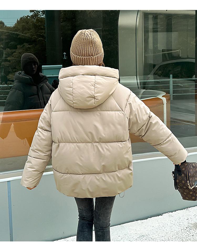 Women Jacket Winter Hooded Women's Cotton Coats Thickened Female Bread Clothes Comfortable and Youthful Outerwears