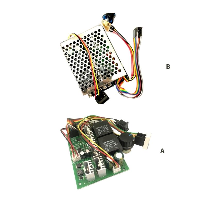 PWM Motor Speed Controller Digital Display DC10-55V 0-100% Adjustable Drive Module 40A Bidirectional Speed Regulator