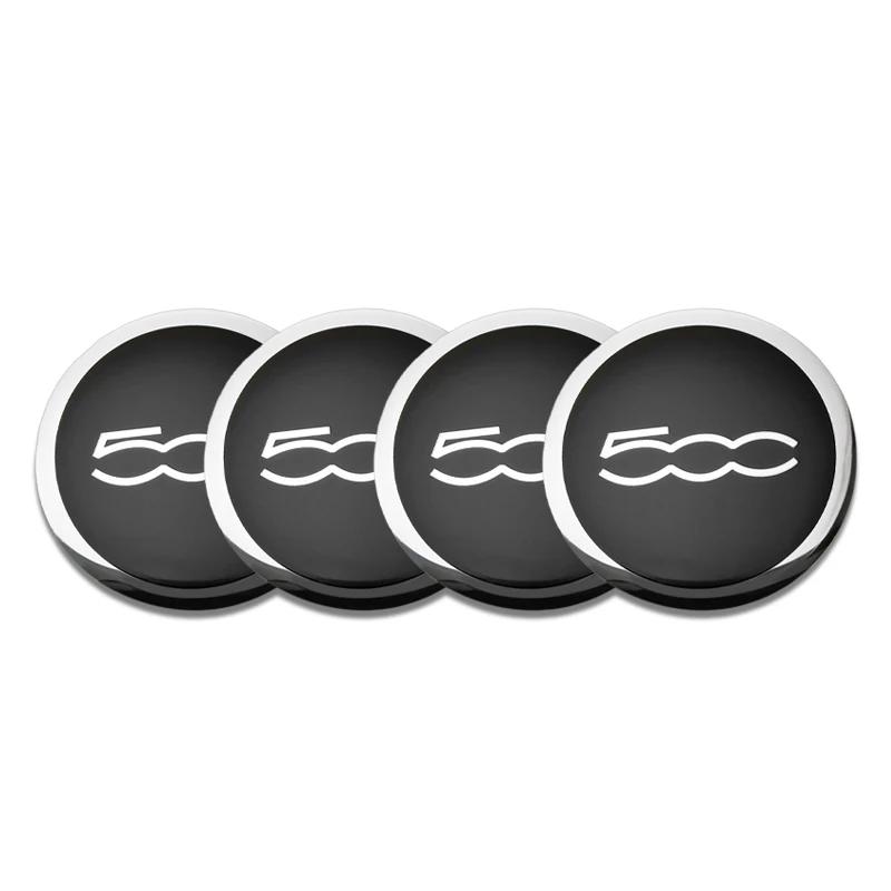 4Pcs 60mm Auto Hub Caps Car Wheel Center Cover Hubcaps Decoration Accessories For Fiat 500 Punto Abarth Stilo Ducato Palio Bravo V7