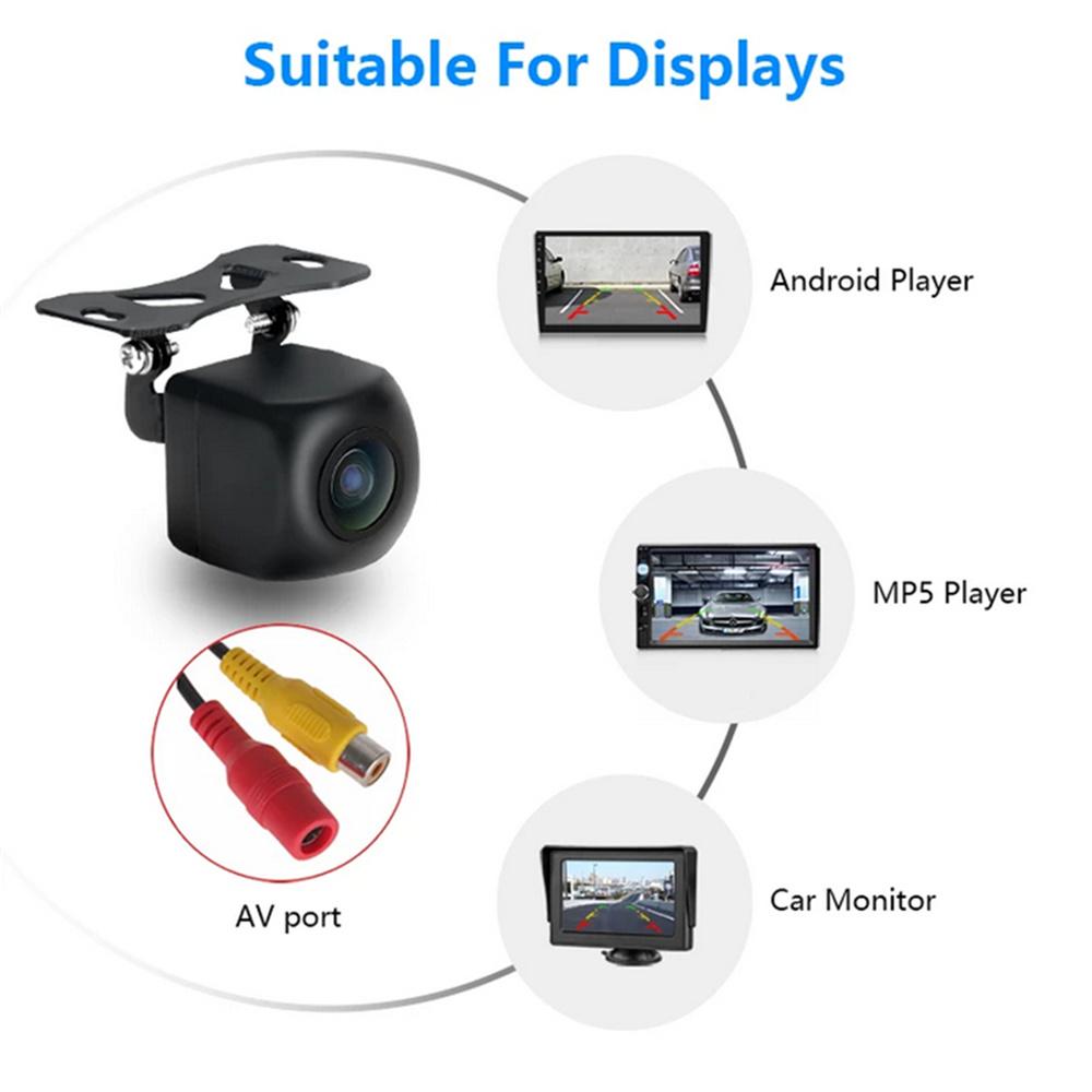 Автомобильная камера заднего вида с ночным видением, резервная камера заднего вида, водонепроницаемая камера заднего вида для автоаудио, автомобильного монитора, AV-порта