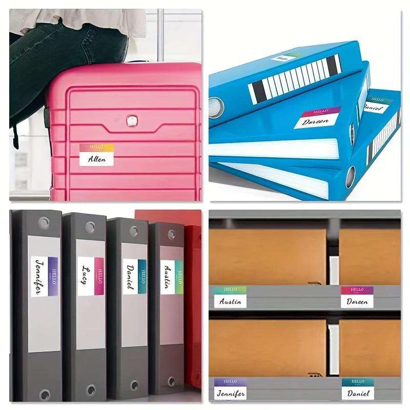 10 листов 180 шт. Самоклеящиеся именные бирки Красочные наклейки для именных бирок 3*2 дюйма Табличка с именем Встреча